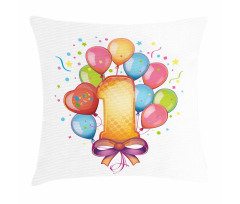 Vintage Kids Birthday Pillow Cover