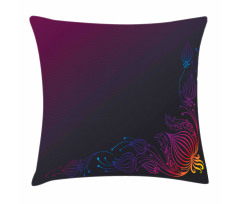 Floral Like Swirls Frame Pillow Cover