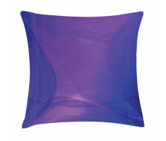Indigo Wavy Modern Art Pillow Cover