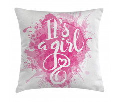 It's a Girl Baby Pillow Cover