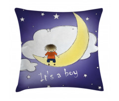 Boy Baby Sky Greeting Pillow Cover