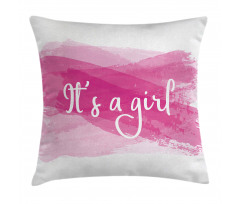 Girls Baby Shower Pillow Cover