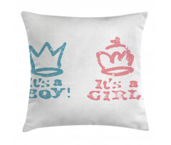 Girl Queen Boy King Pillow Cover
