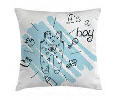Its a Boy Paintbrush Pillow Cover