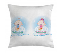 Girl Boy Bath Pillow Cover