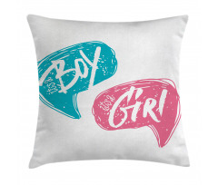 Boy and Girl Toddlers Pillow Cover