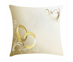 Rings Floral Romantic Pillow Cover