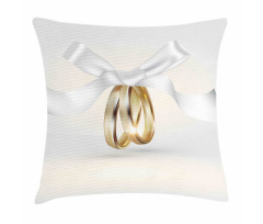 Rings with the Ribbon Pillow Cover