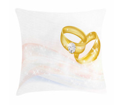 2 Rings Abstract Pillow Cover