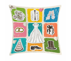 Wedding Theme Poster Pillow Cover