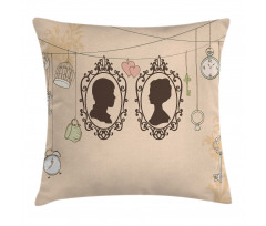 Married Couple Retro Pillow Cover