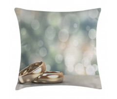Rings Abstract Bokeh Pillow Cover
