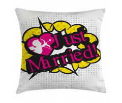 Pop Art Cupid Married Pillow Cover