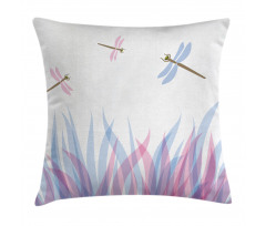 Dragoflies on Flame Pillow Cover