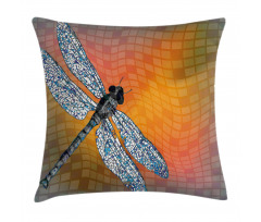 Drangonfly Digital Theme Pillow Cover