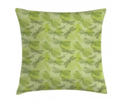 Floral Dragonfly Wings Pillow Cover