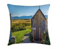 Farm Village Rustic Pillow Cover