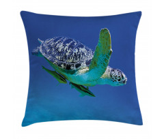 Tropics Turtle Aquarium Pillow Cover