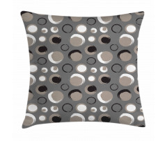 Dots Brushstrokes Grunge Pillow Cover