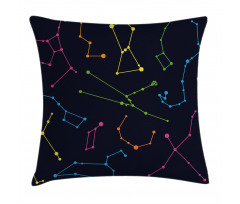 Colorful Galactic Pillow Cover