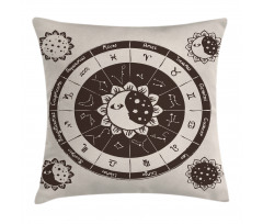 Zodiac Sun Moon Pillow Cover