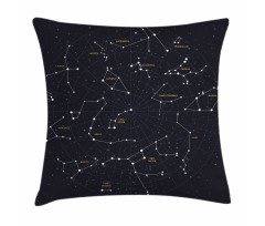 Stars Sky Map Pillow Cover