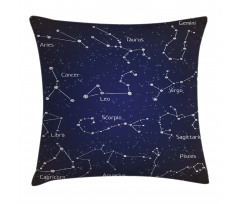 Zodiac Doodle Art Pillow Cover
