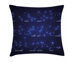 Astrology Stars Pillow Cover