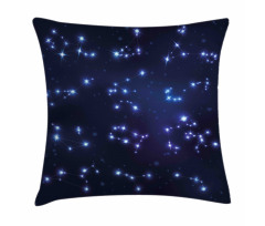 Galaxy and Signs Pillow Cover