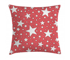 Big Small Vibrant Stars Pillow Cover