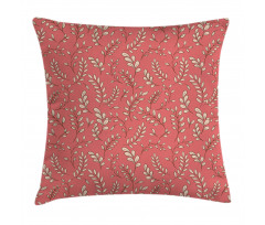 Leaves Twigs Botanical Pillow Cover