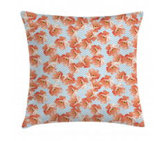 Romantic Poppy Flowers Pillow Cover