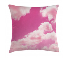 Pink Sunset Clouds Pillow Cover