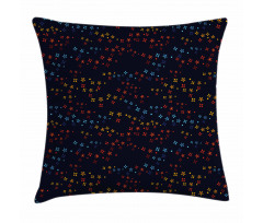 Vibrant Stars Flowers Pillow Cover