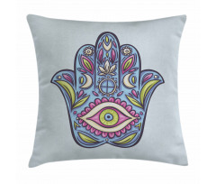 Doodle Colorful Hamsa Pillow Cover