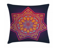 Geometric Tibetan Mandala Pillow Cover