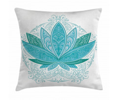 Mehndi Lotus Pillow Cover