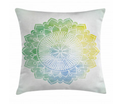 Doodle Watercolor Flora Pillow Cover