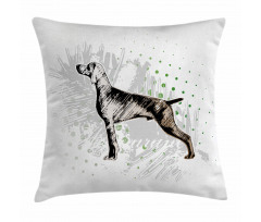 Dog Sketch Art Pillow Cover