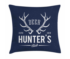 Deer Hunter Club Pillow Cover