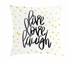 Phrase Dots Pillow Cover