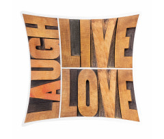 Life Message Pillow Cover
