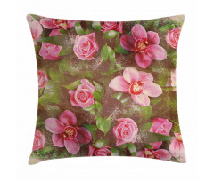 Retro Flora Romance Pillow Cover