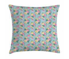 Summer Roses Bridal Pillow Cover