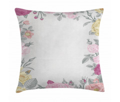 Wild Garden Vintage Pillow Cover