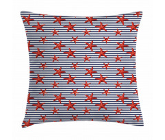 Maritime Themed Pattern Pillow Cover