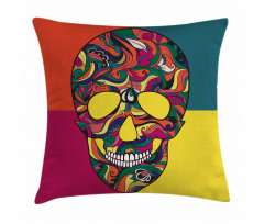 Colorful Calavera Pillow Cover
