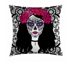 Girl with Make Pillow Cover