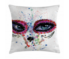 Spooky Big Eyes Pillow Cover