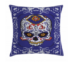 Scary Floral Gothic Pillow Cover